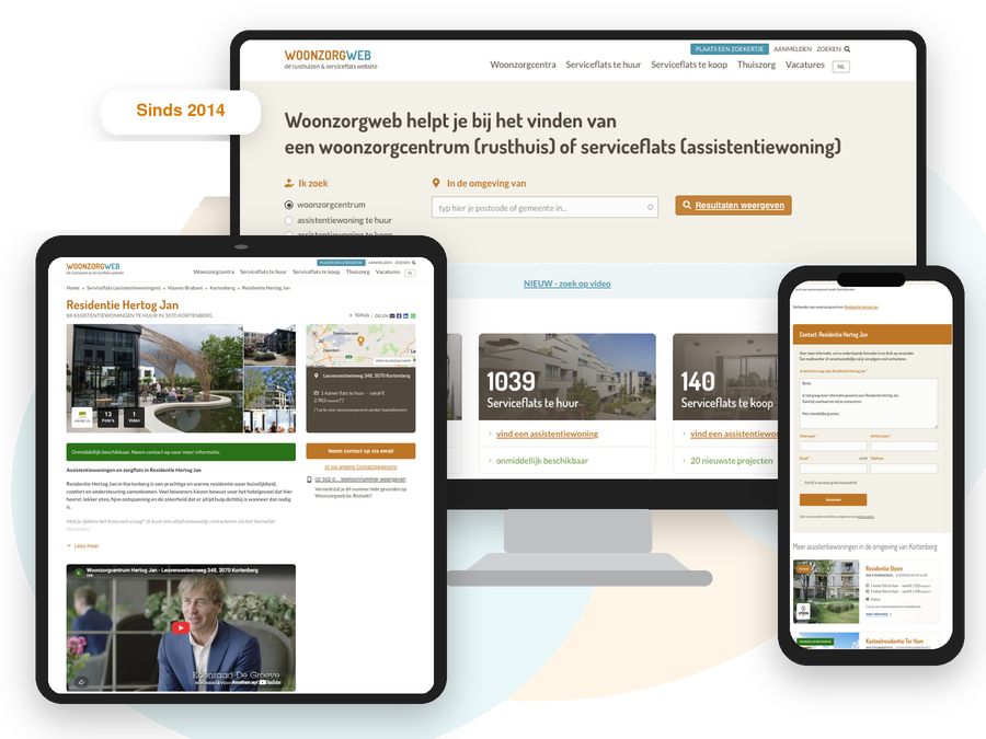 Seniorieweb sur ordinateur, tablette et mobile